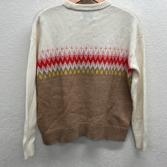Demylee X J. Crew Fair aisle Wool Blend Sweater XS - Picture 5 of 5